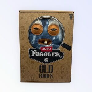 New Fuggler Old Fogies Blue Denim Rabid Rabbit 9" Plush Funny Ugly Monster